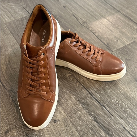 Men’s Aldo Cognac Casual Sneakers, Sz 11M - Picture 1 of 6